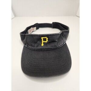 Pittsburgh Pirates Visor Hat Cap Strap Back MLB Baseball Black‎ 47 Brand